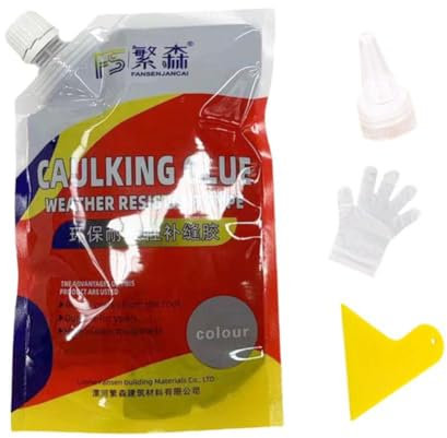rujjftsy 1 Pcs 500g Platte Beton Riss wasserdichte Reparatur Dichtstoff Zement Riss für Reparatur Beton Caulk Isolierende Seala K1e0 wasserdichte