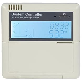EDEDE Régulateur de Charge Solaire, Contrôleur de Chauffe-Eau Solaire SR81 (Version Mise à Jour SR868C8) for système Solaire pressurisé séparé pour l'industrie, la Maison(3KW)