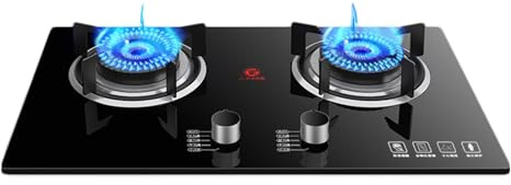 Cuisinière À Gaz Avec 2 Brûleurs, Cuisinière À Gaz De Camping 5,2 KW, Cuisinière De Comptoir De Cuisine, Avec Protection Contre Les Flammes, For Gaz Naturel/gaz De Pétrole Liquéfié(LPG)