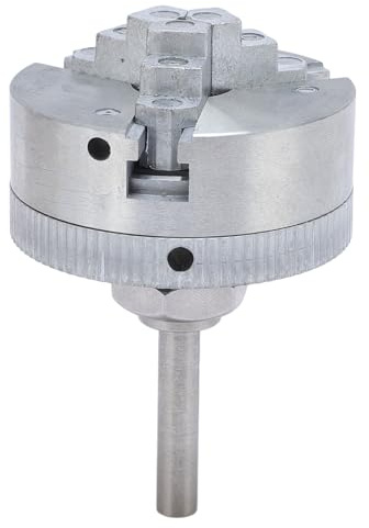 Mini Lathe Chuck Set, 3 Jaw Self Centering Electric Drill Chuck with Connecting Rod, Alloy Steel Extension Three Four Jaw Chuck for Mini Lathe, Power Lathe Accessories