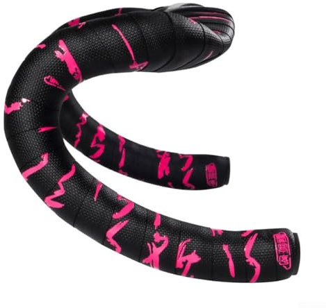 Fahrrad-Lenkerband wurde entwickelt, um Stöße zu absorbieren und gleichzeitig rutschfest (rosa-schwarz)
