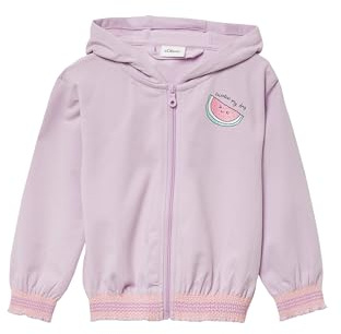s.Oliver Sweatjacke mit Glitzerpint und Smok-Details