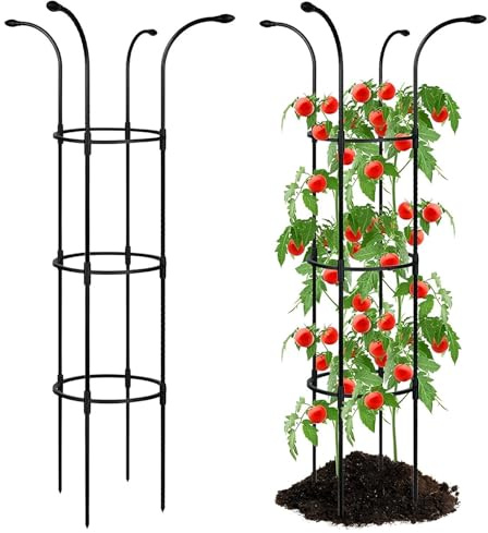GUOGLZ Enrejado De Jardín Obelisco, Soporte Plantas Trepadoras Exterior Soporte Decorativo para Plantas Jaula para Plantas De Tomate Escalada Vegtables Flowers Fruit Grow Cage(100CM/3.3FT)
