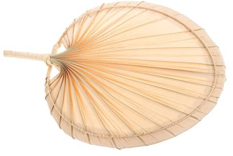 Healeved Abanico De Natural Hecho Mano Mano Palma Para Bodas Decoración De Mesa De Fiesta Refrescante De Verano Para Pared De Casa De Campo