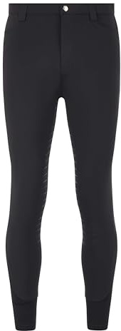 LeMieux Mens Full Seat Sports Breech - Four-Way Stretch - Front and Back Pockets - Black - 34IN