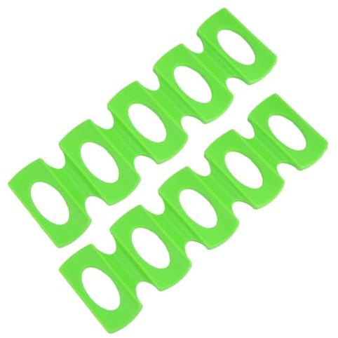 Cabilock 2pcs Anti-slip Silicone Beverage Storage Mats for Fridge Bottle Rack Holders Beer Can Organizers Stackable Shelf Space Saver for Kitchen Cabinet Pantry