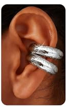 Kakonia Ear Cuff Gold/Silber Für Damen Fake Piercing Ohrringe Ohrclips Damen Ohne Ohrloch, 14 Karat Gold Ohrmanschette Clip on Knorpel Ohrringe, Hypoallergen Fake Helix Earcuffs in Geschenkbox