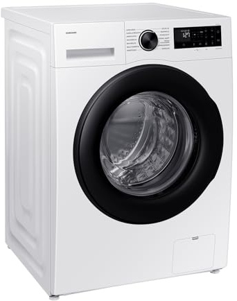 Samsung WW1BFG5U34AEEG Waschmaschine, 10 kg, EEK: A, AI Energy Mode, AI Ecobubble, SuperSpeed 39 Min., Hygiene-Dampfprogramm, WiFi, Weiß