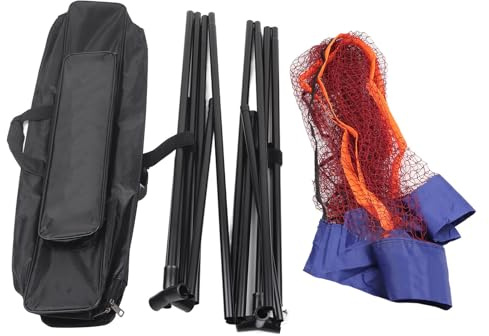 MechKit Portable Folding Badminton Nätställ Justerbart Tennisnät för inomhusspel utomhus Lätt att montera Lätt slitstarkt nylonmaterial med förvaringsväska (3,1 meter)