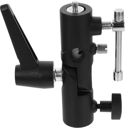 Zerodeko Soporte para Flash de Cámara H Tipo Base Metálica de Aleación de Aluminio Adaptador para Paraguas y Trípode Accesorio Profesional para Fotografía Portátil