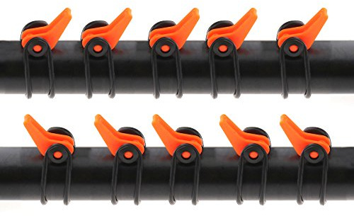 10Pcs Hook Keeper Hakenöse Hakenhalter Haken Halterung Fisch Angelgerät Zubehör Orange