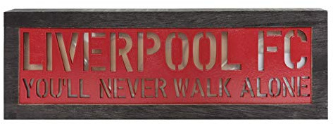 Liverpool FC Light Up Wooden Sign LFC Official