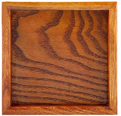 Bandeja de té de Madera Maciza Cuadrada Café Sushi Snacks de Servicio para café Restaurante Café Cupcake Cena Decorativa Fiesta(30 x 30cm)