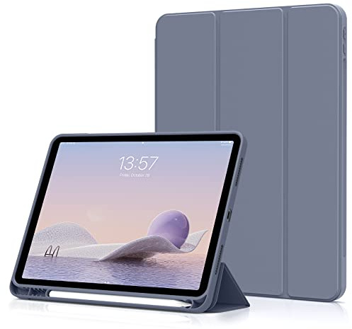 aoub Hülle für iPad Air 11 Zoll (M4/M3/M2) & iPad Air 10,9 Zoll 5./4. Gen | Für iPad Air 11 2026-2024 und iPad Air 10,9 5/4 Gen 2022/2020, Unterstützt Pencil Pro/USB-C, Auto Sleep/Wake, Violett