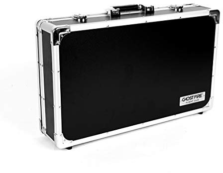 Ghost Fire Gitarrentasche für Multieffektpedale, 54,9 x 31,5 x 10,7 cm, mit Pedalbefestigung, stabiles Aluminium, T-Serie T-EC10