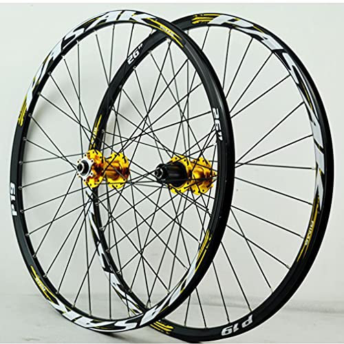 Generic Mountainbike Laufradsatz 26 27,5 29 MTB Felge 32 Löcher Schnellspanner Fahrradräder Vorder- und Hinterrad 2035g Scheibenbremsnabe Für 7/8/9