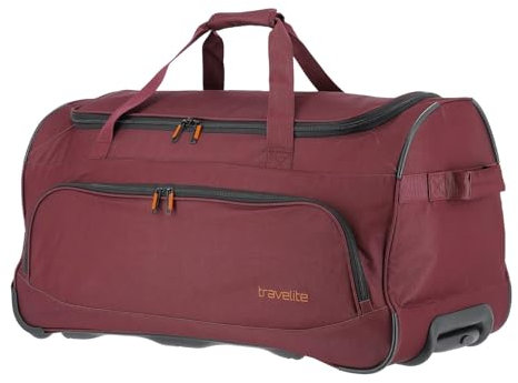 travelite Trolley Reisetasche mit Rollen, Sporttasche Basics Fresh, Weichgepäck Rolltasche groß im sportlichen Design, 71 cm, 89 Liter