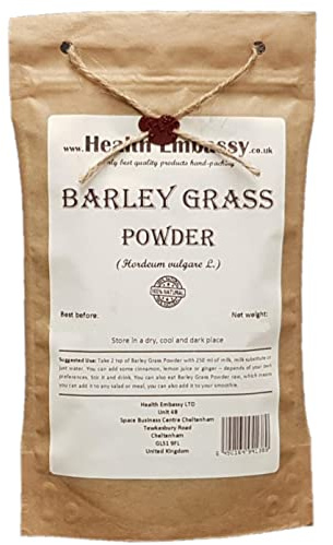 Health Embassy Poudre d’Herbe d’Orge | Hordeum Vulgare L | Barley Grass Powder (200g)