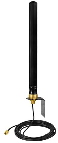 Superbat Antenna 4G LTE Esterna 698-2700MHz 8dBi Omnidirezionale Impermeabile Montaggio a Parete Cavo RG174 3m con Connettori SMA/RPSMA Compatibile Router e Amplificatori di Segnale.