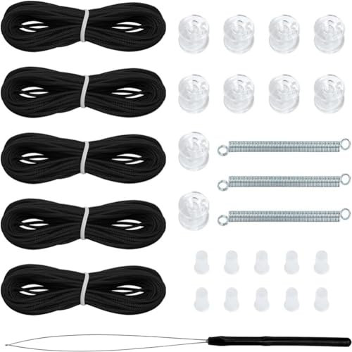 Simpls Pleated Blind Repair Kit, White Roller Blind Repair Kit, Black, , Easy to Use
