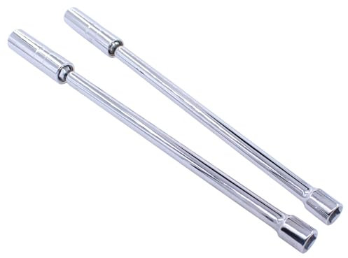 Zündkerzenschlüssel Zündkerzen Wechsel Schlüssel Glühkerzen Steckschlüssel Gelenk Steck Nuss Zündkerzennuss Demontage Werkzeuge Einsatz Entferner 12-Kant Verlängerung 310mm 14mm 16mm 3/8 für Auto KFZ