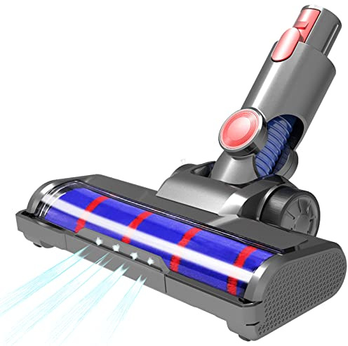 Viluona Vacuum Soft Roller Brush Head Replacement for Dyson V7 V8 V10 V11 V15 Hardwood Floor Attachment with 4 LED Lights [v10 Slim, v12, sv18, Ball Series Not Compatible]
