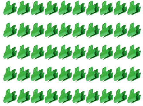 50 Pezzi Clip per Serra,11mm Clip per Pellicola per Serra Morsetti,Clip per Piante,Clip di Fissaggio del Telo per Serra,Clip Tonde da Giardino,per Supporto Estensione Delle Piante,Giardini,Serre