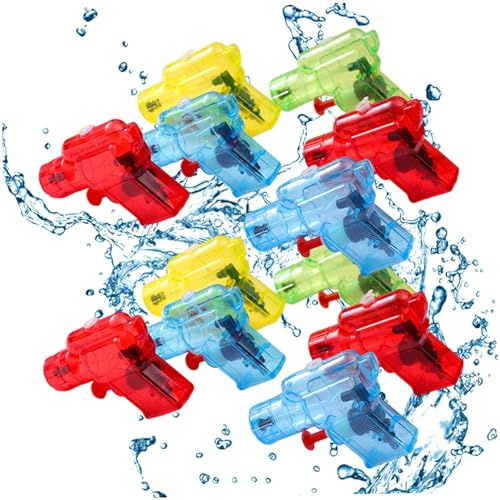 Kleine Wasserpistolen Mini-Spritzpistole Sommer-Strand-Wasserkampfspielzeug Schwimmbadspiel 50 STK. Zufällige Farbe Mini-Spritzpistole Wasserpistolen Mini-Wasser-Sommerspielzeug Wasserspielzeug