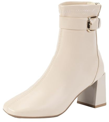 Generisch angebote des tages heute damenStiefeletten Damen Kniehohe Damen Westernstiefel Damen Flach Rutschfeste Laufsohle Elegant Klobiger Blockabsatz Spitze Z black week angebote