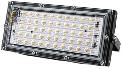 Luz de cultivo LED, Luz LED de cultivo Phyto lámpara AC 50W LED reflector de espectro completo interior exterior invernadero planta hidropónica foco Para plantas de interior y exterior.(Grow Light)