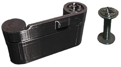 Quipo Adaptador de película de 35 mm para 126 cámaras, negro, plástico PLA, compatibilidad universal, compacto y duradero, sensación retro