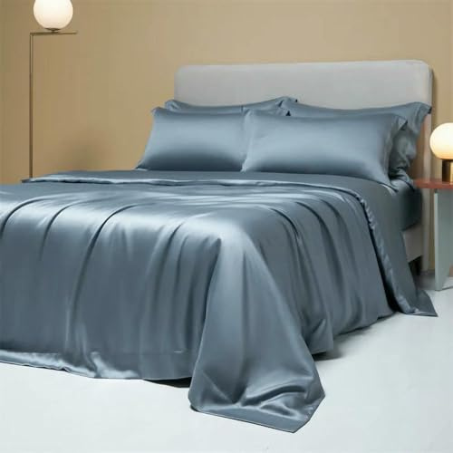 Set di biancheria da letto in fibra di Lyocell per letto matrimoniale e king size, copripiumino di lusso biologico, lenzuolo con federa, lenzuola morbide e rinfrescanti, lenzuolo con angoli estivo.