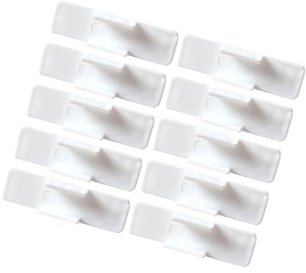 Lurrose 10Pcs Whiteboard Pen Clips Self Adhesive Marker Holders for Office Classroom Flexible Design for Various Pen Plastic with Sponge Effortless Organization