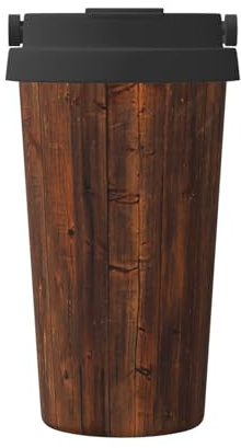 InOmak Rustico Shabby,Tazza da caffè da 500 ml, bottiglia d'acqua in acciaio inossidabile isolata, tazza da caffè portatile
