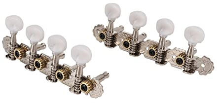 TARSHYRY Chevilles d'accordage de Remplacement pour Mandoline, Têtes de Machine d'accordage 'Instruments à Cordes, Accordeurs 'engrenage Réglables pour Instruments de Musique 2 Pièces