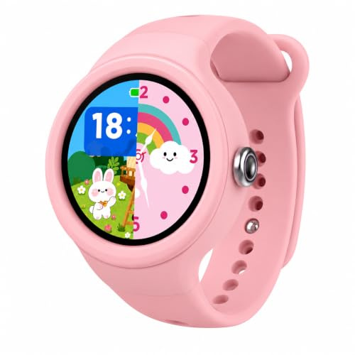 Montre Enfant Fille, Montre éducative, Montre Parlante – Apprendre l’Heure Facilement – Jeux éducatifs – Alarmes routines – Keylearn Watch