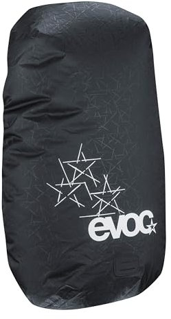 EVOC RAINCOVER SLEEVE, praktische Rucksackregenhülle (wasserdichter Schutzbeutel für Rucksack, Regenbezug, Rucksack Abdeckung, Maße: 16 x 56 x 27 cm, Gewicht: 50 g, Volumen: 10-25 l), Black