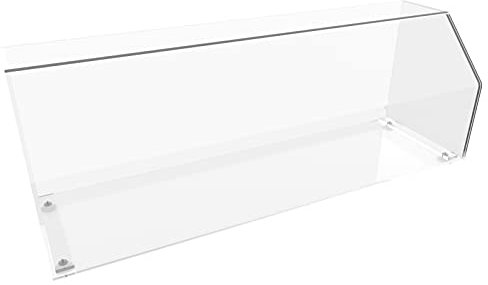 nattmann Lebensmittelechter Thekenaufsatz aus PLEXIGLAS® Abdeckhaube Spuckschutz Vitrine Acrylglas 80cm