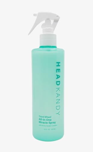 Head Kandy Heat Protectant Spray For Hair | The Third Wheel | Thermal Protection Spray With Amino Keratin | Protects Against Heat Damage, Breakage, Humidity | 13.5 oz