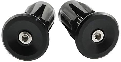 heyous 2pcs Bike Grip Handle Bar End Plugs Aluminum Alloy Bar Ends Handlebar End Plugs Handlebar Caps Bar End Caps with Installation Tool for Bike Handlebar Accessory