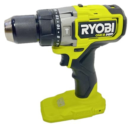 RYOBI ONE+ HP 18V Brushless Cordless 1/2 in. Hammer Drill/Driver - PBLHM101B - Tool Only (Battery Not Included)