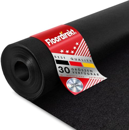 Floordirekt Tapis en caoutchouc avec structure orange poivrée - Tapis en caoutchouc de 3 mm d'épaisseur - GW3006 - Revêtement de sol en caoutchouc au mètre - Utilisation universelle - Antidérapant,