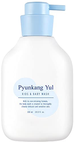[PKY] Pyunkang Yul Kids & Baby Wash, Sanfte Reinigung für empfindliche Haut, Natürliche Inhaltsstoffe, Feuchtigkeitsspendend, Hypoallergen, Ohne scharfe Chemikalien, 590ml