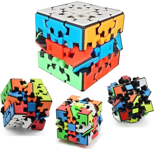 Magisk kub,Gear Cube, Speed Cube,Roterande 360 graders mekanisk kub,Lämplig för hjärnutveckling pusselspel-A1