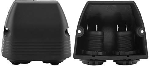DC 12V-24V, DC 12V-24V Auto Doppelzigarettenauslass-Aufputz-Zigarettenanzünder-Steckdose Passend für Marineboot Caravan für Zigarettenanzünder Aufbausteckdose Oberflächenmontage