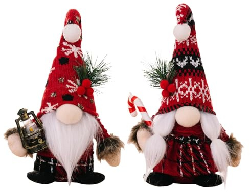 ACAREY Weihnachtsdeko 2 Stück Weihnachten Deko Wichtel mit Weihnachtsbaum Deko, Weihnachtsdeko Innen Weihnachtsdeko Amerikanisch Wichtel, Weihnachten Wichtel Set für Weihnachtsdeko Fenster, Geschenke