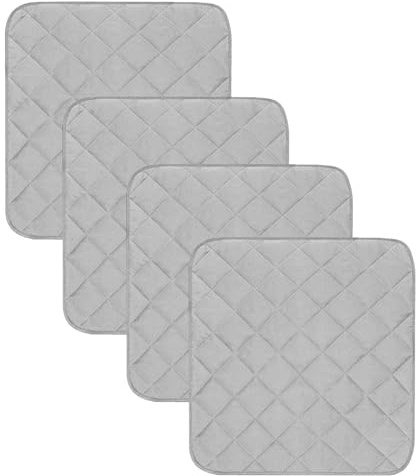 Yolispa Wasserdichte Inkontinenz-Stuhlauflagen, waschbar, saugfähig, für Sofa, Stuhl, Rollstuhl, 4 Stück