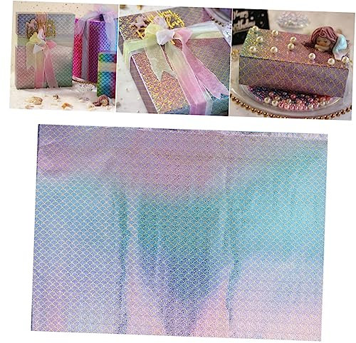 Gatuida 5 Blätter buchverpackung paketpapier birthday ruthe weihnachten luxury Geschenkpapier Papier zum Verpacken von Geschenken Papierumschlag Blumenverpackungspapier bronzieren Spule