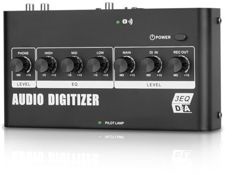 Ficher Amplificateur de Décodeur Audio Numérique à Analogique Coaxial Optique à RCA 3EQ Amplificateur Analogique Optique Numériseur Audio Numérique Durable