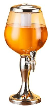 Dispositivo Di Raffreddamento Della Torre Della Birra Dispenser For Bevande Tubo Del Ghiaccio Dispenser For Birra Fusto Di Birra Portatile Dispenser For Torre Di Birra Alla Spina Da Tavolo(Silver)